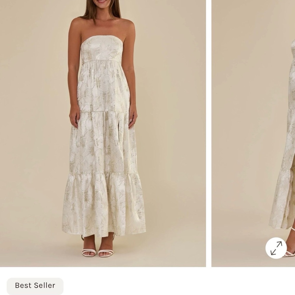 Chic Strapless White Dress